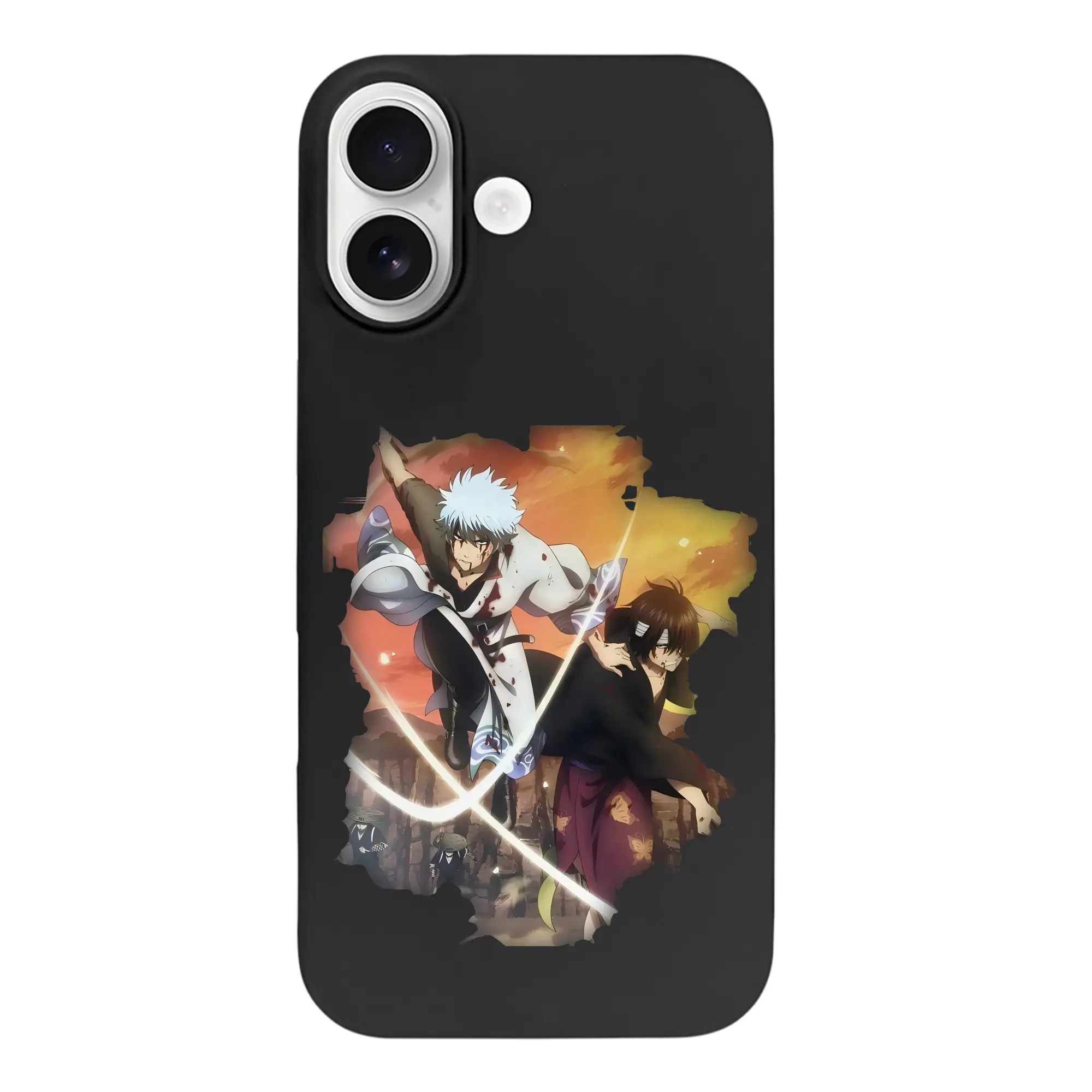 銀魂 グッズ 坂田 銀時 - iPhone 17 シリーズ シリコンケース 薄型 耐衝撃 指紋防止 ソフトタッチカバー 精密フィット 傷防止 保護ケース iPhone 17/17 Air/17 Pro/17 Pro Max 対応